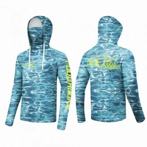 Bluza Uv Relax Blue Wave Upf 50+, Marime 3xl