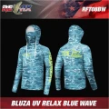 Bluza UV RELAX Blue Wave UPF 50+, Marime XL