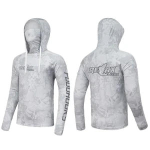 Relax Bluza Uv Lures Upf 50+, Camo Grey, Marime L