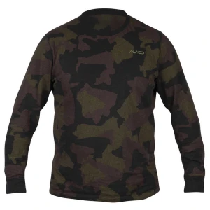 Bluza Avid Carp Distortion Camo Lite T-shirt- Long Sleeve Marime L