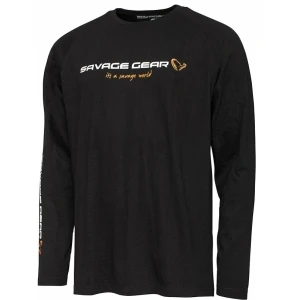 Bluza Savage Gear Signature Logo Long Sleeve Black Caviar Mar.l