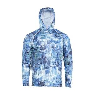 Bluza Uv Fhm Mark Hoodie Print Aqua Blue M