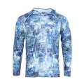 BLUZA UV FHM Mark Hoodie PRINT AQUA BLUE S