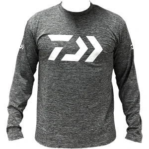 Bluza Daiwa D Old Shirt Long Sleeve 30, Dark Gray, Marime M