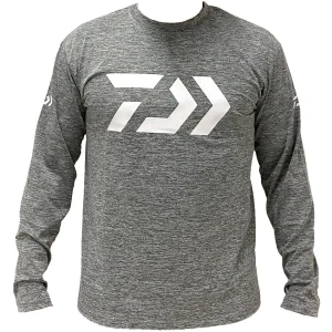 Bluza Daiwa D Old Shirt Long Sleeve 30, Light Gray, Marime S