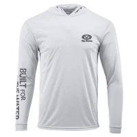 Bluza Flying Fisherman Built for Water Performance Hoodie Tee Silver XL Bluza Flying Fisherman Built for Water Performance Hoodie Tee Silver XL