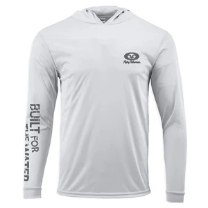Bluza Flying Fisherman Built for Water Performance Hoodie Tee Silver XL Bluza Flying Fisherman Built for Water Performance Hoodie Tee Silver XL