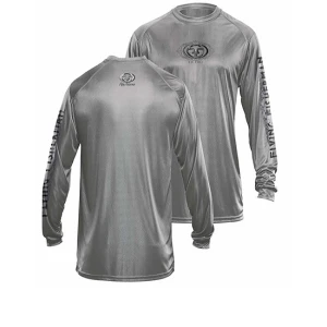 Bluza Flying Fisherman Logo Performance Grey Long Sleeve Tee M