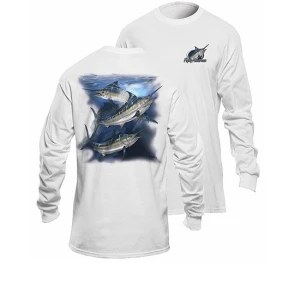 Bluza Flying Fisherman Marlin White Long Sleeve Tee Xl
