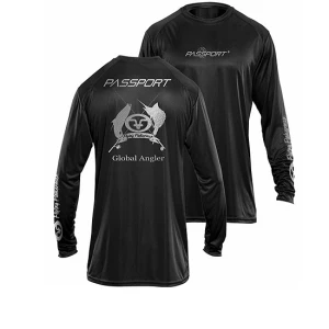 Bluza Flying Fisherman Passport Performance Black Long Sleeve Xxl