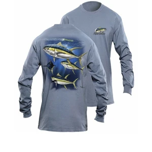 Bluza Flying Fisherman Yellowfin Tuna Indigo Blue Long Sleeve Tee Xxl