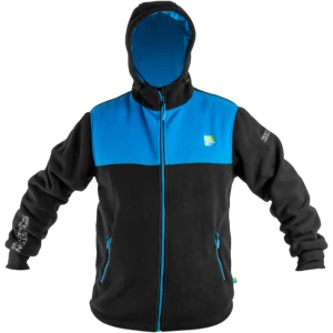 Bluza Preston Windproof Fleece Jacket, Black & Blue, Marimea S Bluza Preston Windproof Fleece Jacket, Black & Blue, Marimea S