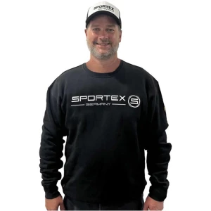 Bluza Sportex Crew Neck Black, Marime L Bluza Sportex Crew Neck Black, Marime L