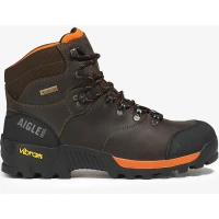  Bocanci Aigle Altavio Cuir Piele Dark Brown, Marimea 41