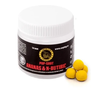 Boilies Carping Club Ananas N Butiric Pop-up Tare 14mm 25gr