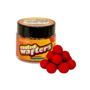Boilies Benzar Mix Coated Glazurat Method Feeder 14mm Capsuni (rosu) 150ml