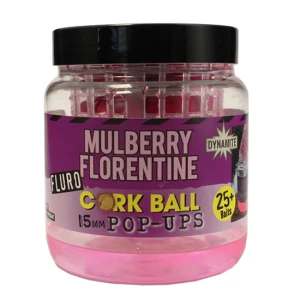 Boilies Dynamite Baits Fluoro Cork Ball Pop-ups Mulberry Florentine 15mm