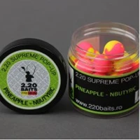 Pop Up 2.20 Baits Supreme, Galben - Roz, Pineapple & N'Butyric, 16mm, 100ml Pop Up 2.20 Baits Supreme, Galben - Roz, Pineapple & N'Butyric, 16mm, 100ml