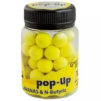 Pop Up Addicted Carp Baits Ananas & N-butyric, 10mm, aprox 45buc/borcan