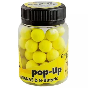 Pop Up Addicted Carp Baits Ananas & N-butyric, 10mm, Aprox 45buc/borcan