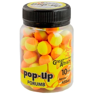 Pop Up Addicted Carp Baits Porumb, 10mm, Aprox 45buc/borcan