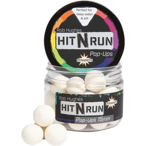 Pop Up Dynamite Baits Hit N\' Run Bright White, 15mm