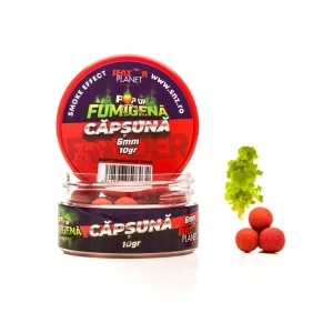 Pop Up Fumigena Senzor Method Feeder Capsuna Rosu 6mm 10g