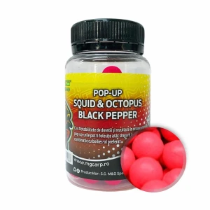 Pop-Up MG Special Carp Squid Octopus,Black Pepper (10-14mm) 25gr Pop-Up MG Special Carp Squid Octopus,Black Pepper (10-14mm) 25gr