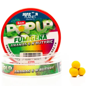 Pop Up SENZOR Fumigena, Ananas N'Butyric, 8mm, 25g Pop Up SENZOR Fumigena, Ananas N'Butyric, 8mm, 25g