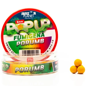 Pop Up SENZOR Fumigena, Porumb, 8mm, 25g Pop Up SENZOR Fumigena, Porumb, 8mm, 25g