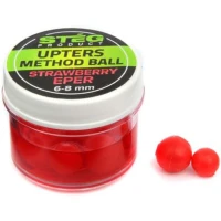 Pop Up Steg Upters Method Ball, Capsuna, 8mm, 10buc/borcan Pop Up Steg Upters Method Ball, Capsuna, 8mm, 10buc/borcan