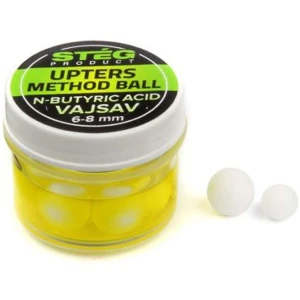 Pop Up Steg Upters Method Ball, N-Butyric, 8mm, 10buc/borcan Pop Up Steg Upters Method Ball, N-Butyric, 8mm, 10buc/borcan