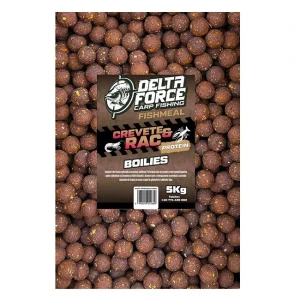 Boilies Fishmeal Delta Force 5 Kg Crevete Si Rac 24 MM