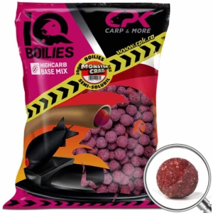 Boilies Semi Solubil CPK IQ, Monster Carb, 24mm, 3kg