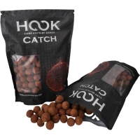 Boilies Semi Solubil HOOKBAITS Fishmeal Catch SS, Squid Strawberry, 24mm, 1kg