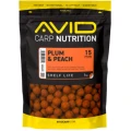 Boilies Tare AVID Carp Nutrition, Plum & Peach, 15mm, 1kg