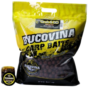 Pachet Grab & Go Bucovina Baits Boilies Pentru Nadit + Boilies De Carlig Dipuite