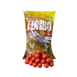Boilies Benzar Mix Turbo Boilies Capsuni 15mm 800g