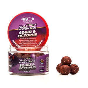 BOILIES SOLUBIL SENZOR PENTRU CARLIG SQUID  OCTOPUS 16-18mm 100g BOILIES SOLUBIL SENZOR PENTRU CARLIG SQUID  OCTOPUS 16-18mm 100g