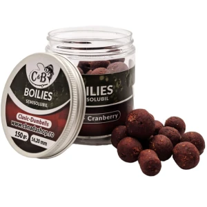 Boilies C&b Semisolubil, Squid Cranberry, Rosu, 16-20mm, 150g