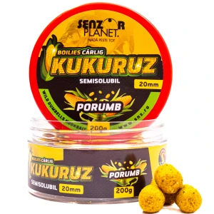 Boilies Carlig SENZOR Kukuruz, Porumb, 20mm, 200g