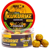 Boilies Carlig SENZOR Kukuruz, Porumb, 24mm, 200g