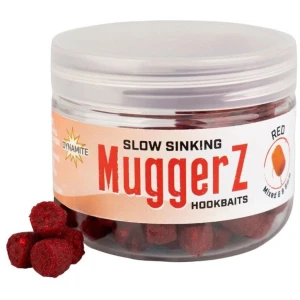 Boilies De Carlig DYNAMITE BAITS MuggerZ Slow Sinking Fishmeal Hookbaits, Red, 6-8mm
