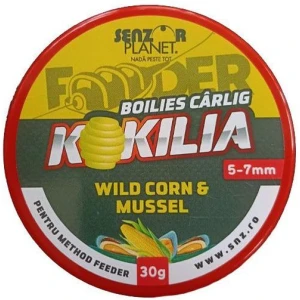 Boilies Senzor Kokilia Method Feeder, Wild Corn-mussel, 5-7mm, 30g