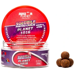 Boilies Pentru Carlig Senzor Planet, Solubile, Planet1016 - Squid & Afine, 16-18mm, 200g