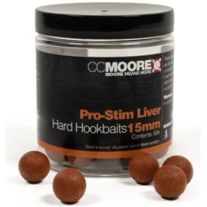 Boilies Cc Moore Pro Stim Hard Hookbaits, Liver, 15mm