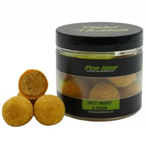 Boilies Carlig Imbracat Pro Line Sweet Maggot & Cream, 200ml