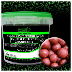 Boilies Carlig MG SPECIAL CARP Dipuit Squid Octopus Cranberry (14-16-18mm) 200gr Boilies Carlig MG SPECIAL CARP Dipuit Squid Octopus Cranberry (14-16-18mm) 200gr
