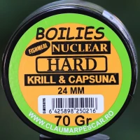 Boilies Claumar Fishmeal Nuclear Hard Krill-capsuna 24mm 70gr 