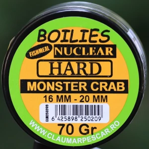 Boilies Claumar Fishmeal Nuclear Hard Monster Crab 70 GR 16-20 MM